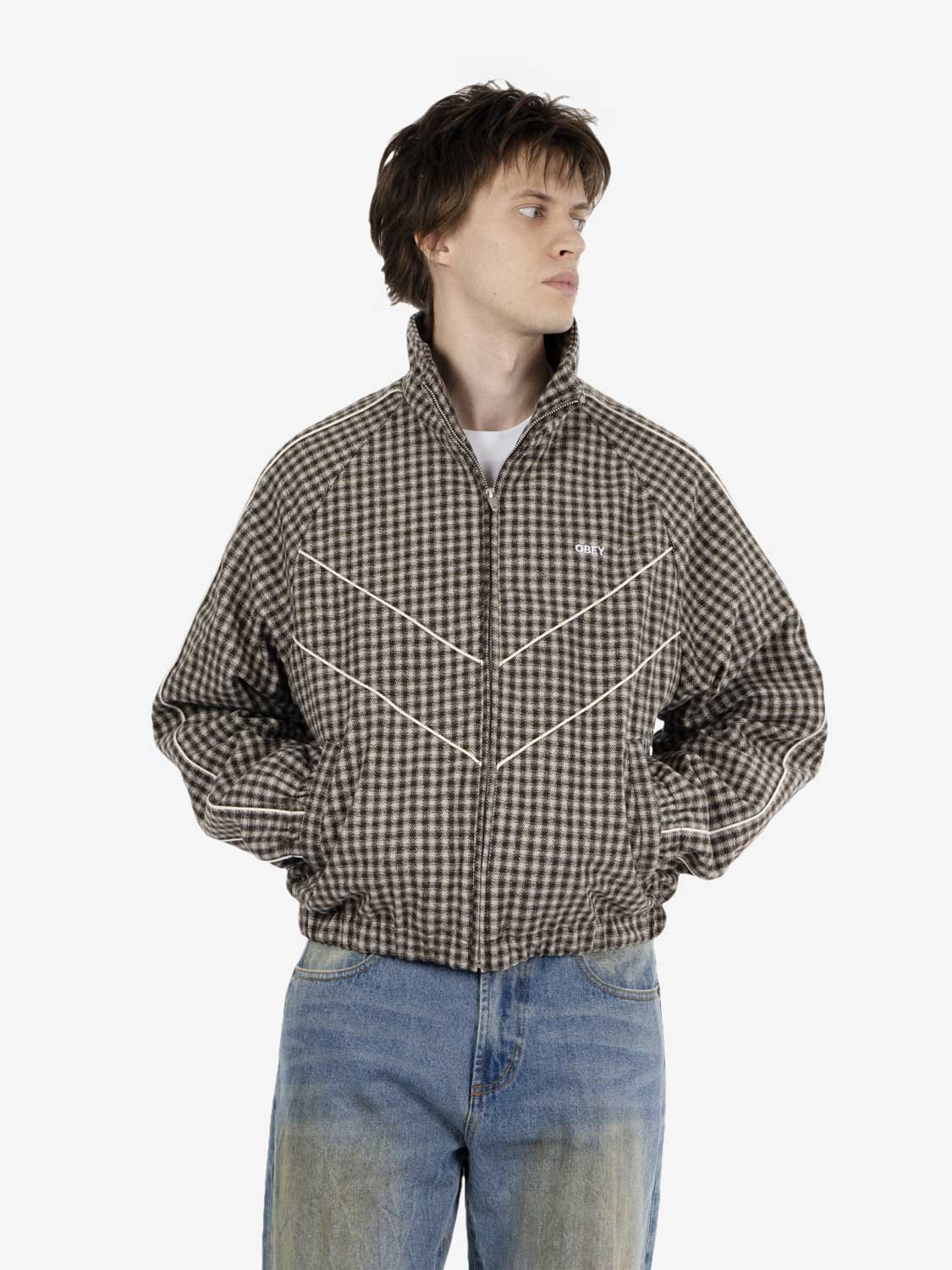 Leisure training jacket Abbey Stone Plaid