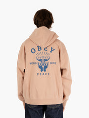 OBEY - Lotus with hands warm taupe