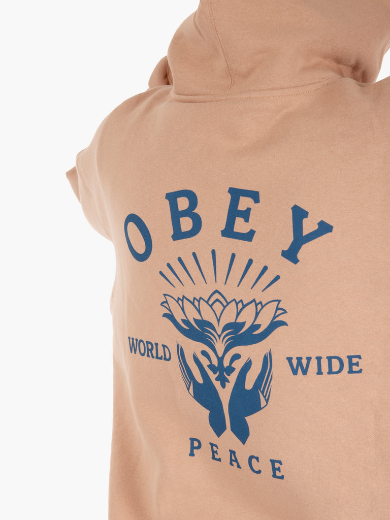 OBEY - Lotus with hands warm taupe