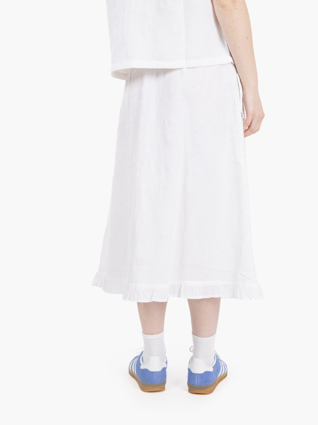 Manor jacquard skirt white
