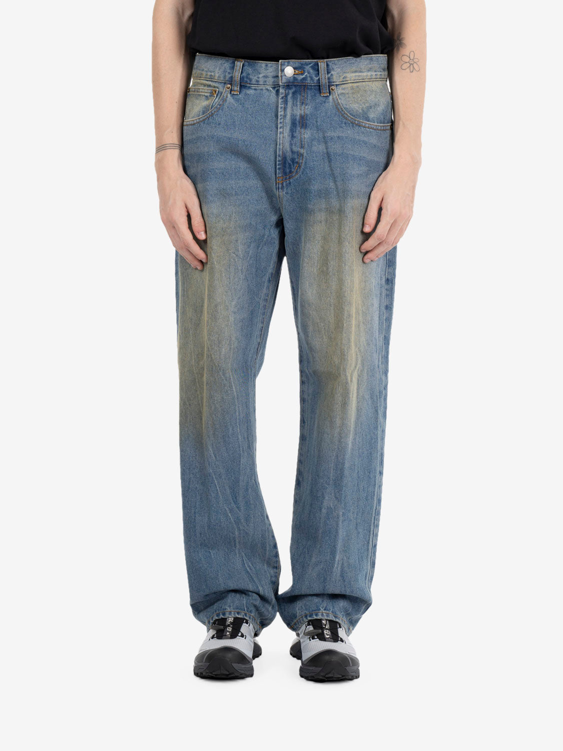 Nelson straight leg denim Garage wash indigo