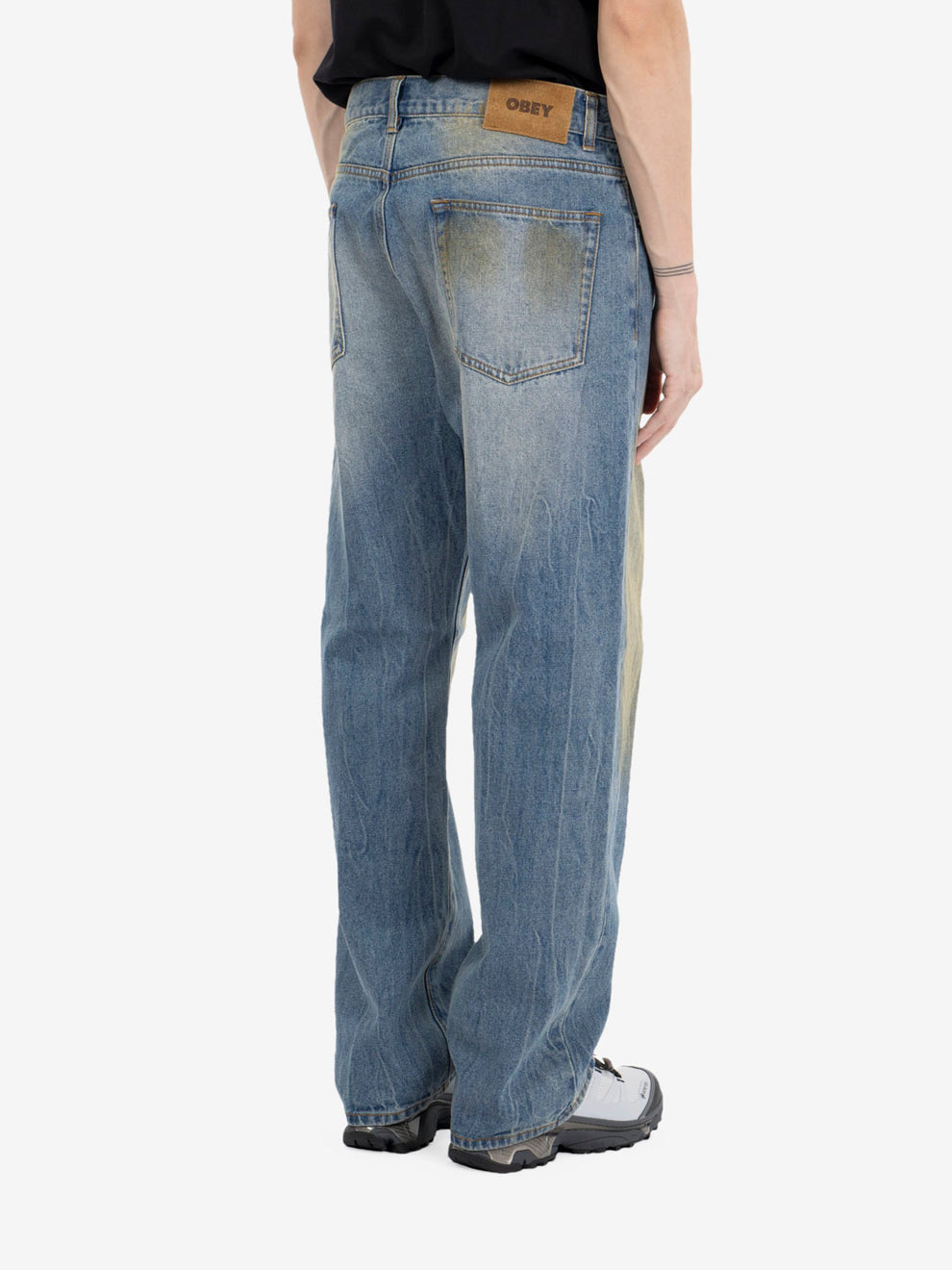 Nelson straight leg denim Garage wash indigo