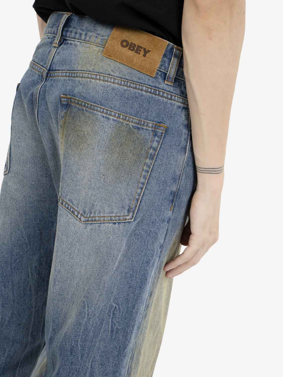Nelson straight leg denim Garage wash indigo