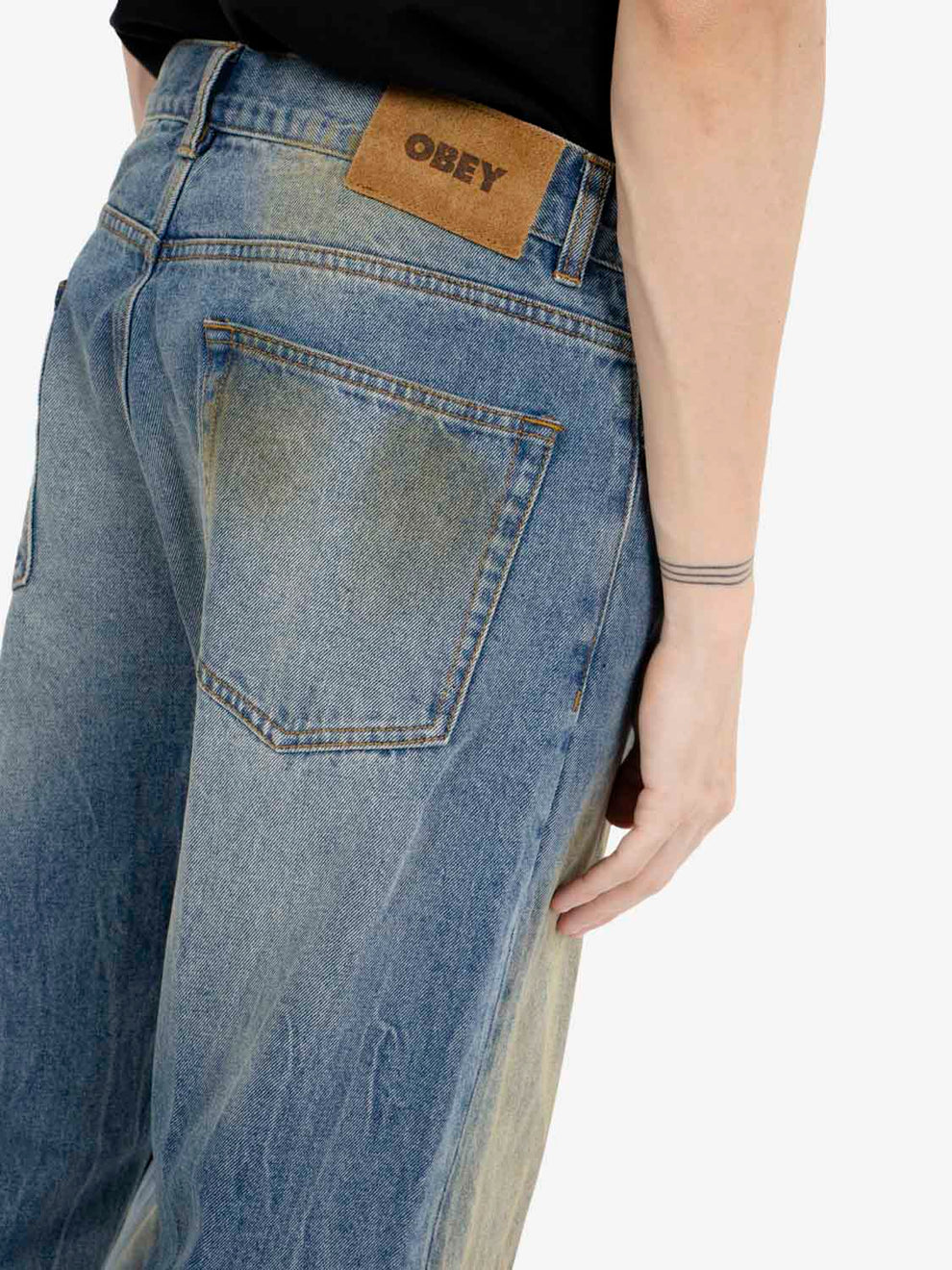 Nelson straight leg denim Garage wash indigo
