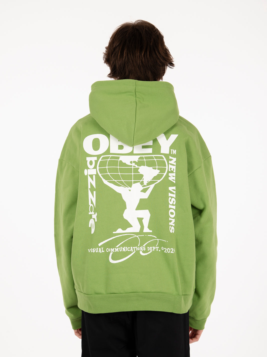 New Visions Extra Heavy Hood Fleece Green