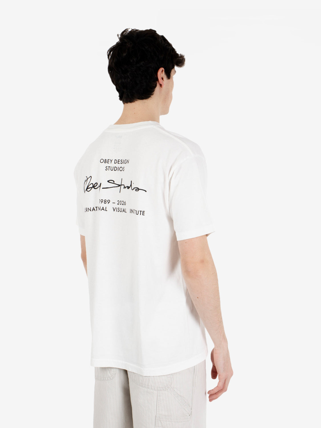 Obey Institute tee pigment vintage white