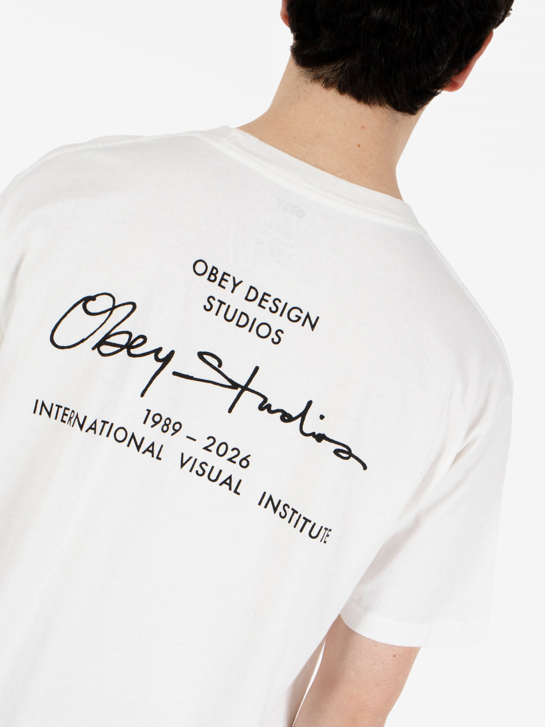 Obey Institute tee pigment vintage white