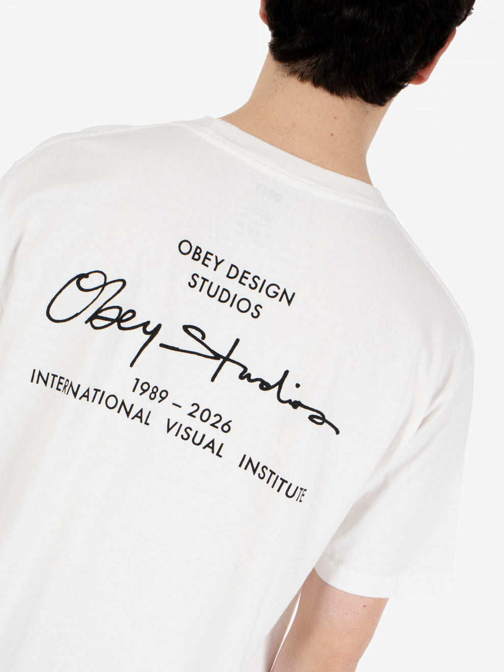 Obey Institute tee pigment vintage white