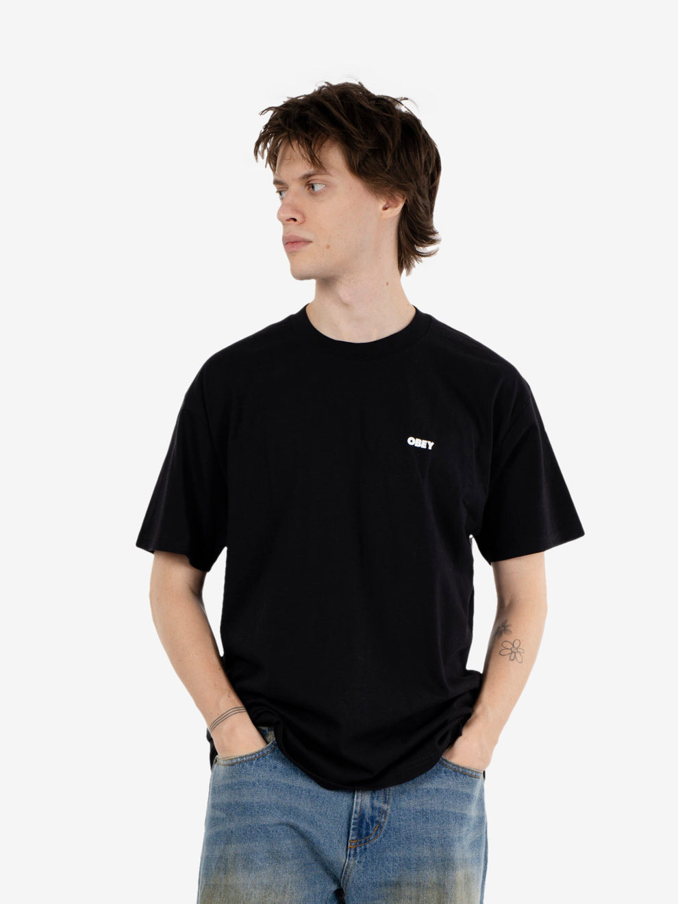 Obey Pastures tee black