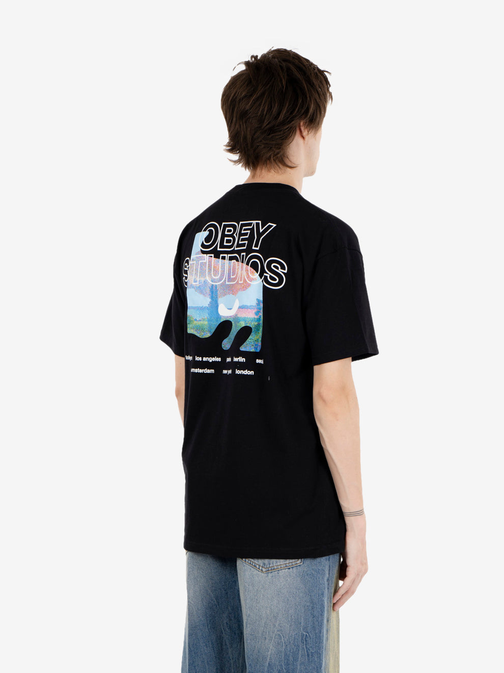 Obey Pastures tee black