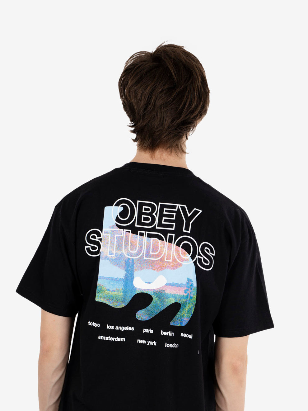 Obey Pastures tee black