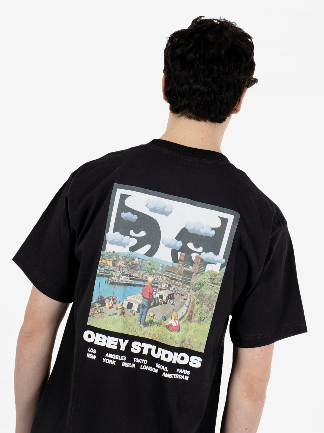 Obey Sky Face tee black