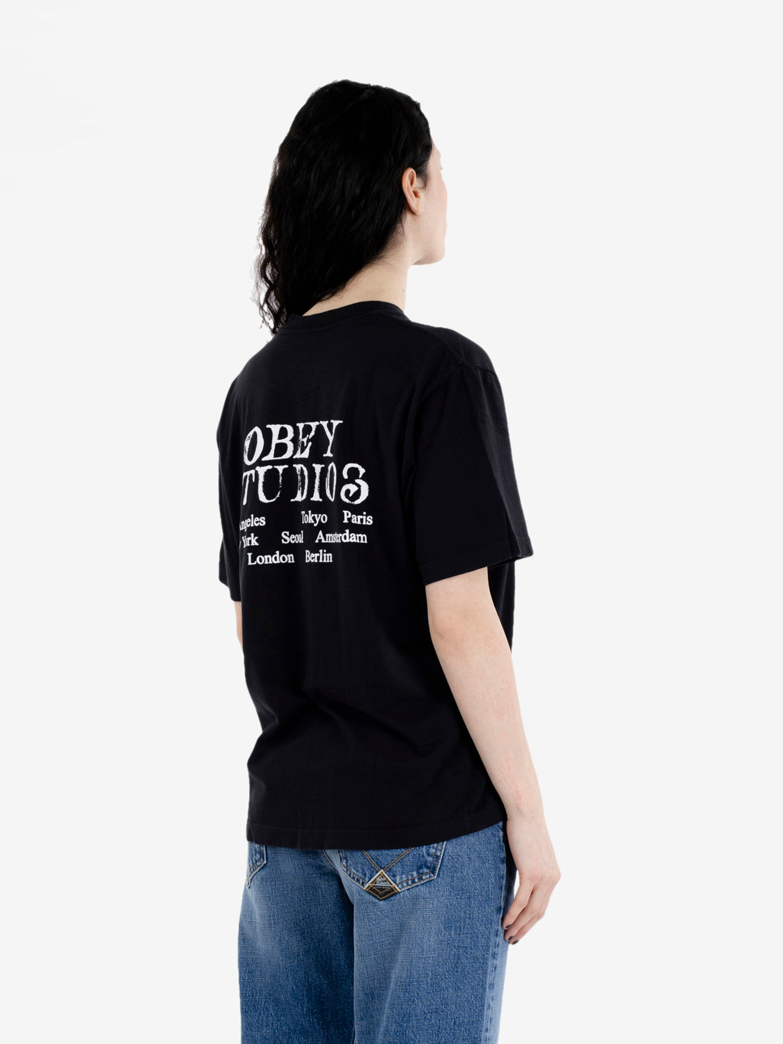 Obey Studio Stamp tee digital black