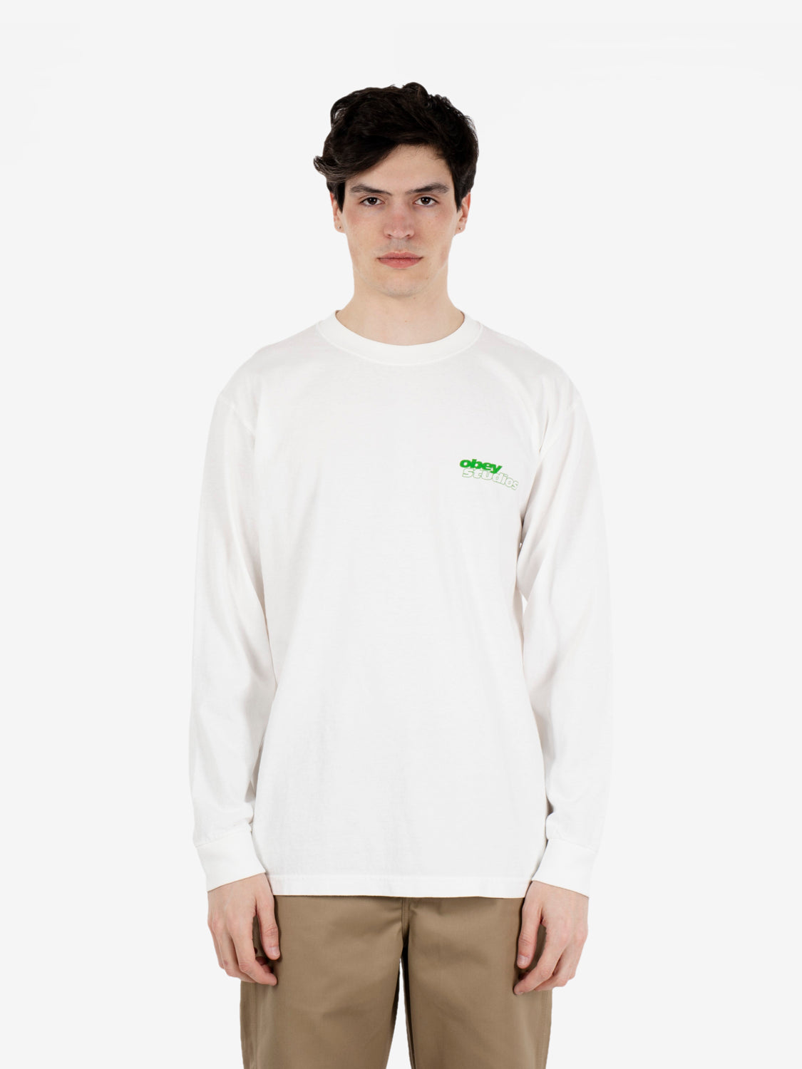 Obey Studios Sport tee pigment vintage white