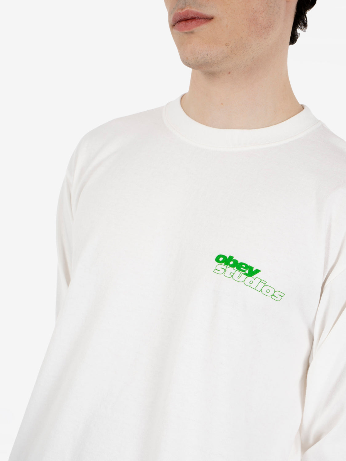Obey Studios Sport tee pigment vintage white