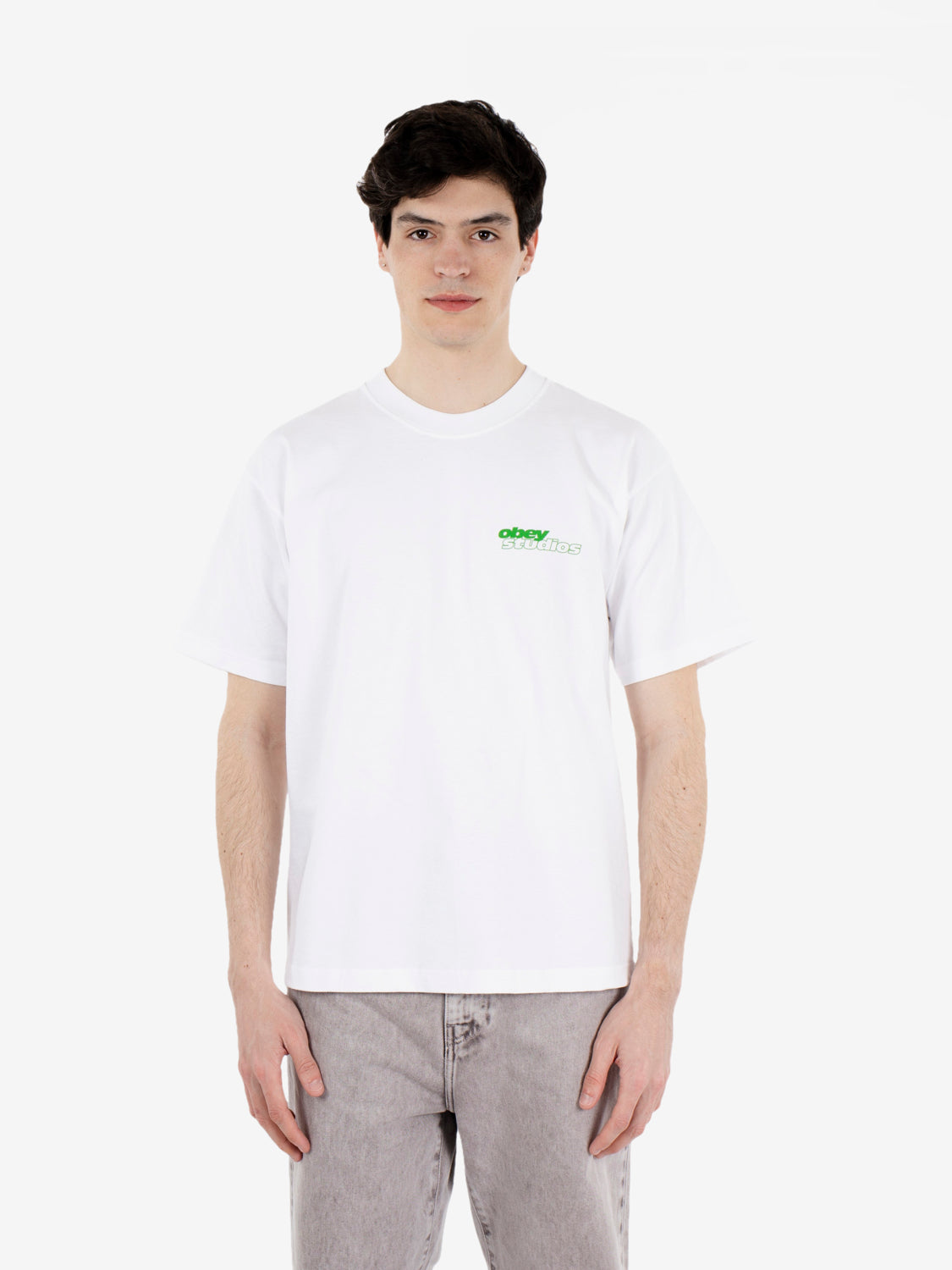 Obey Studios Sport tee white