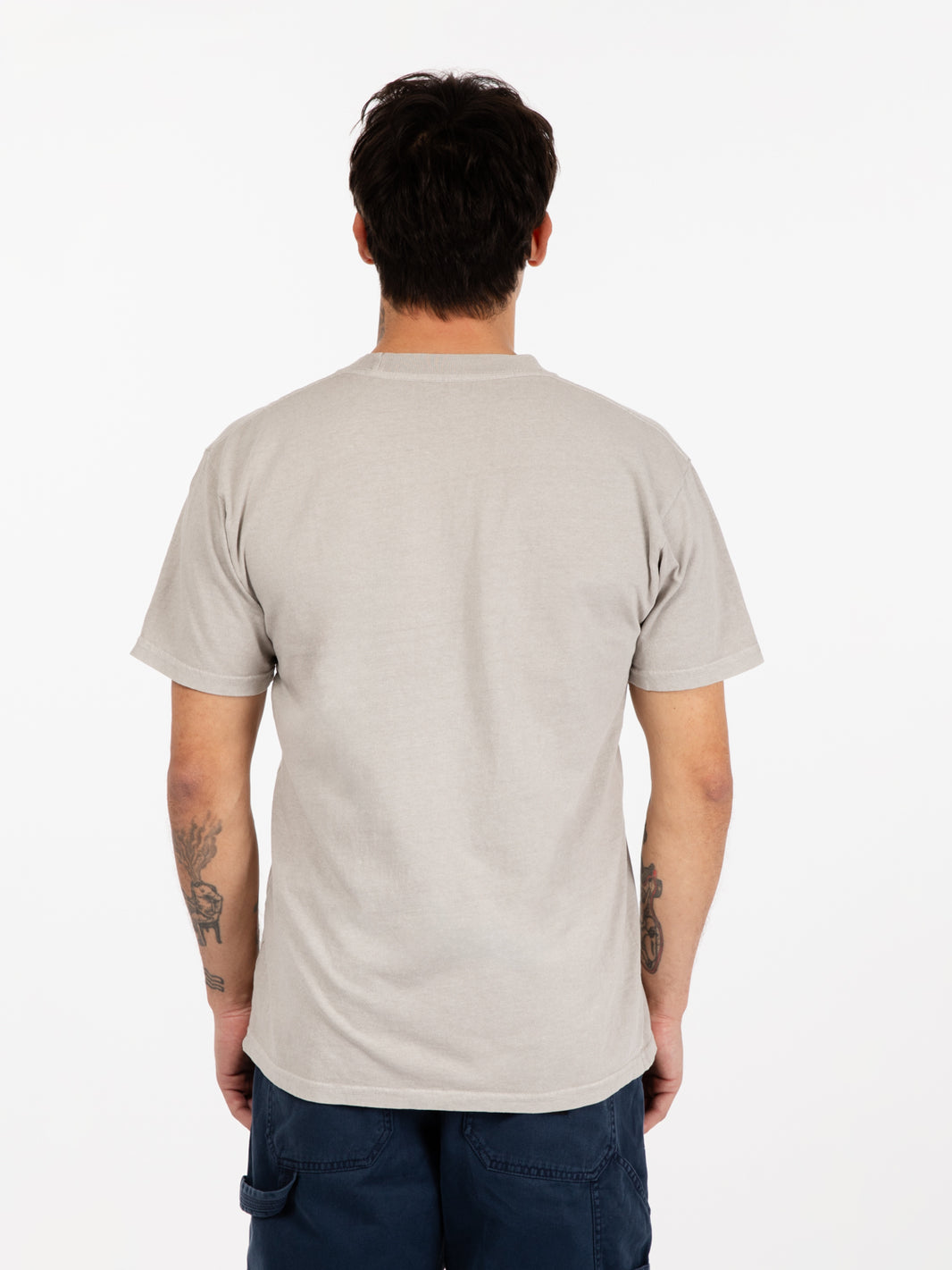 Pigment t-shirt Here Lies The Heart silver grey