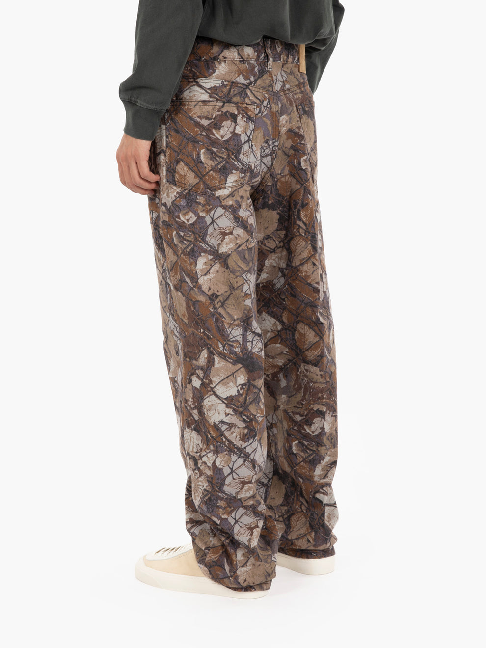 Premium classic baggy denim fence camo