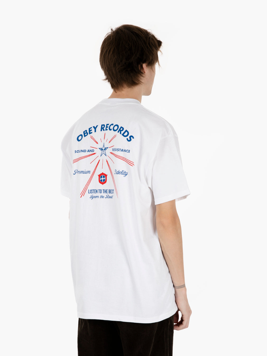 S/S Listen To The Best tee white