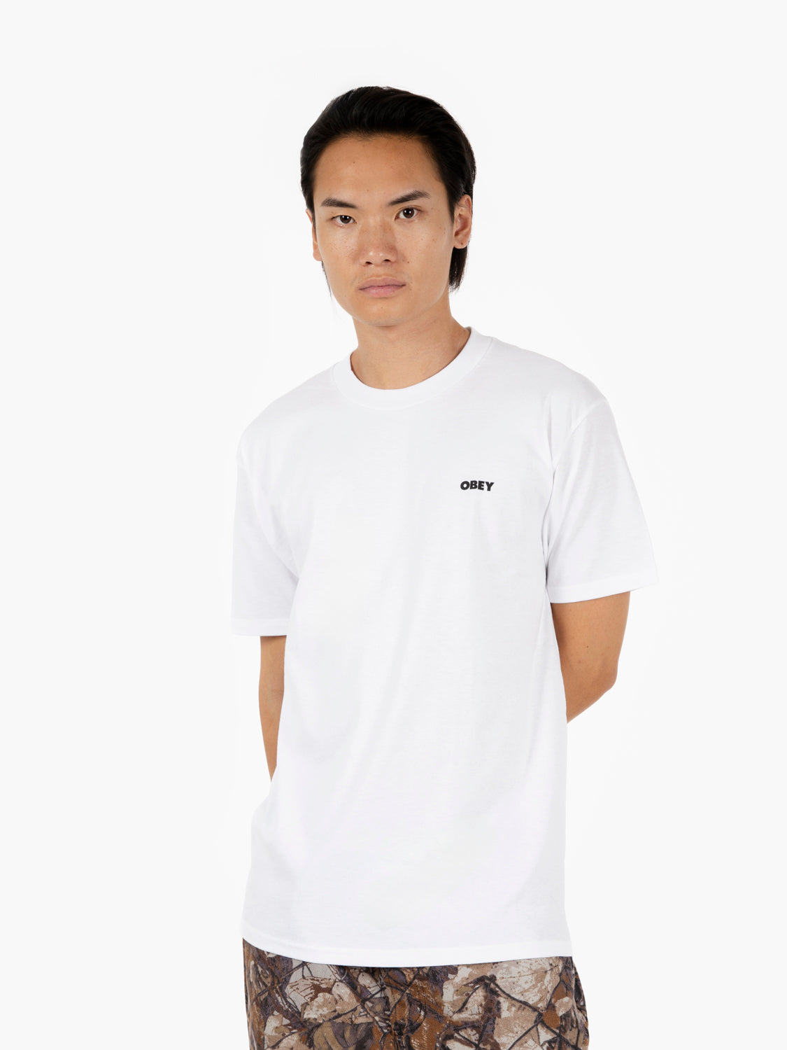S/S Quarter icon tee white