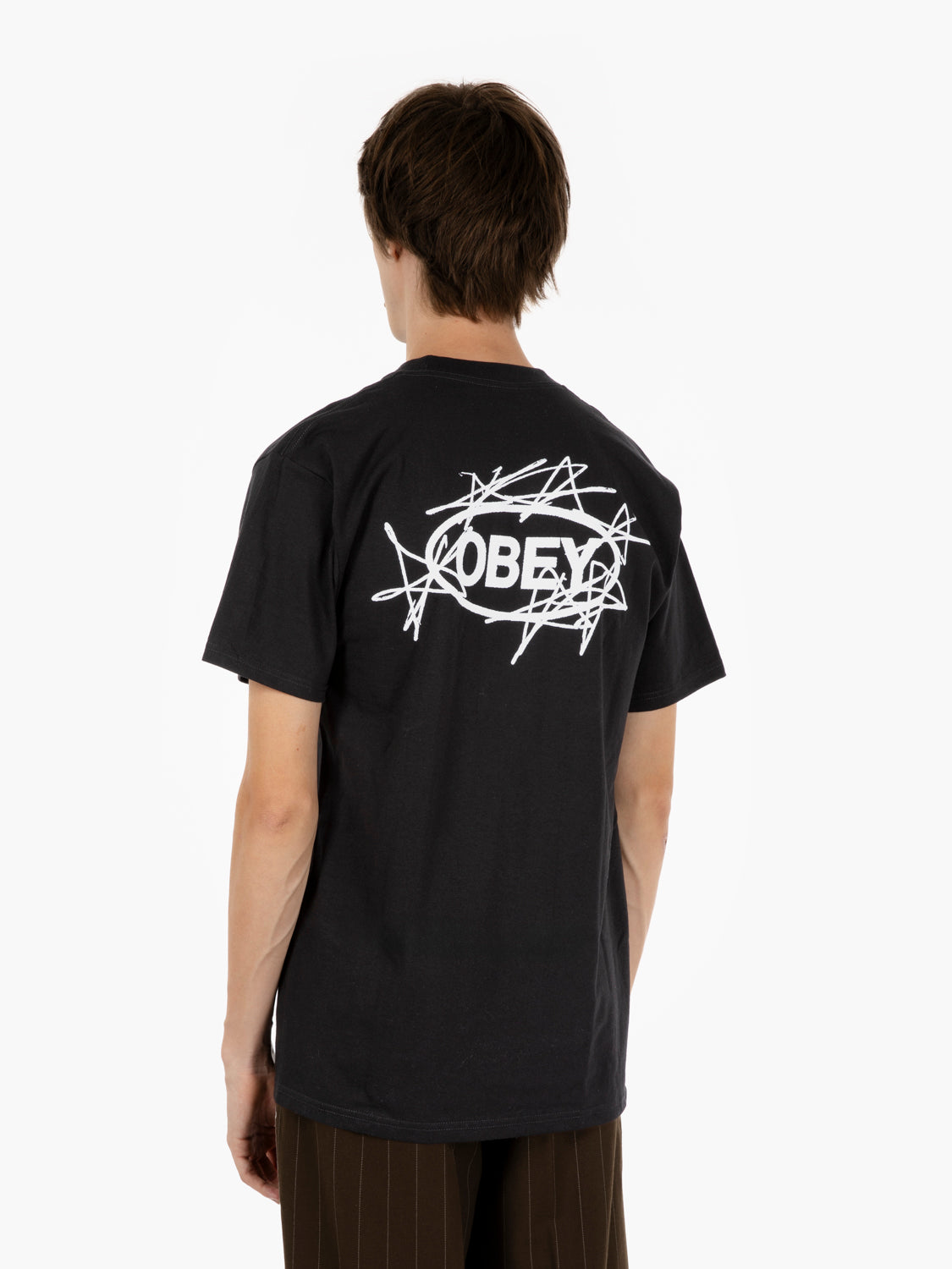 S/S Scribble stars tee black