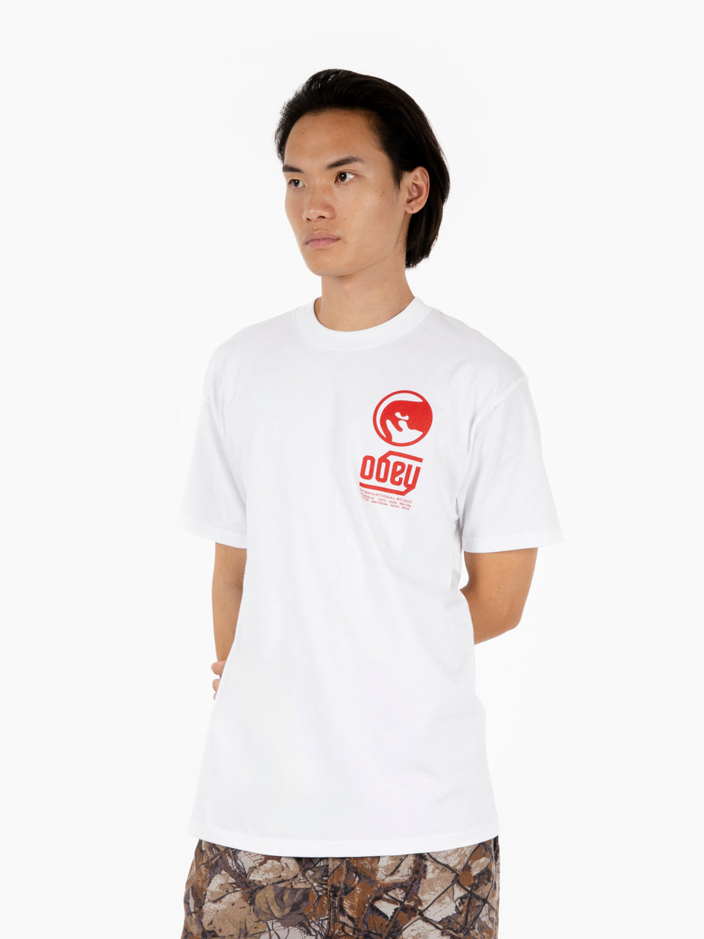 S/S Trademark tee white