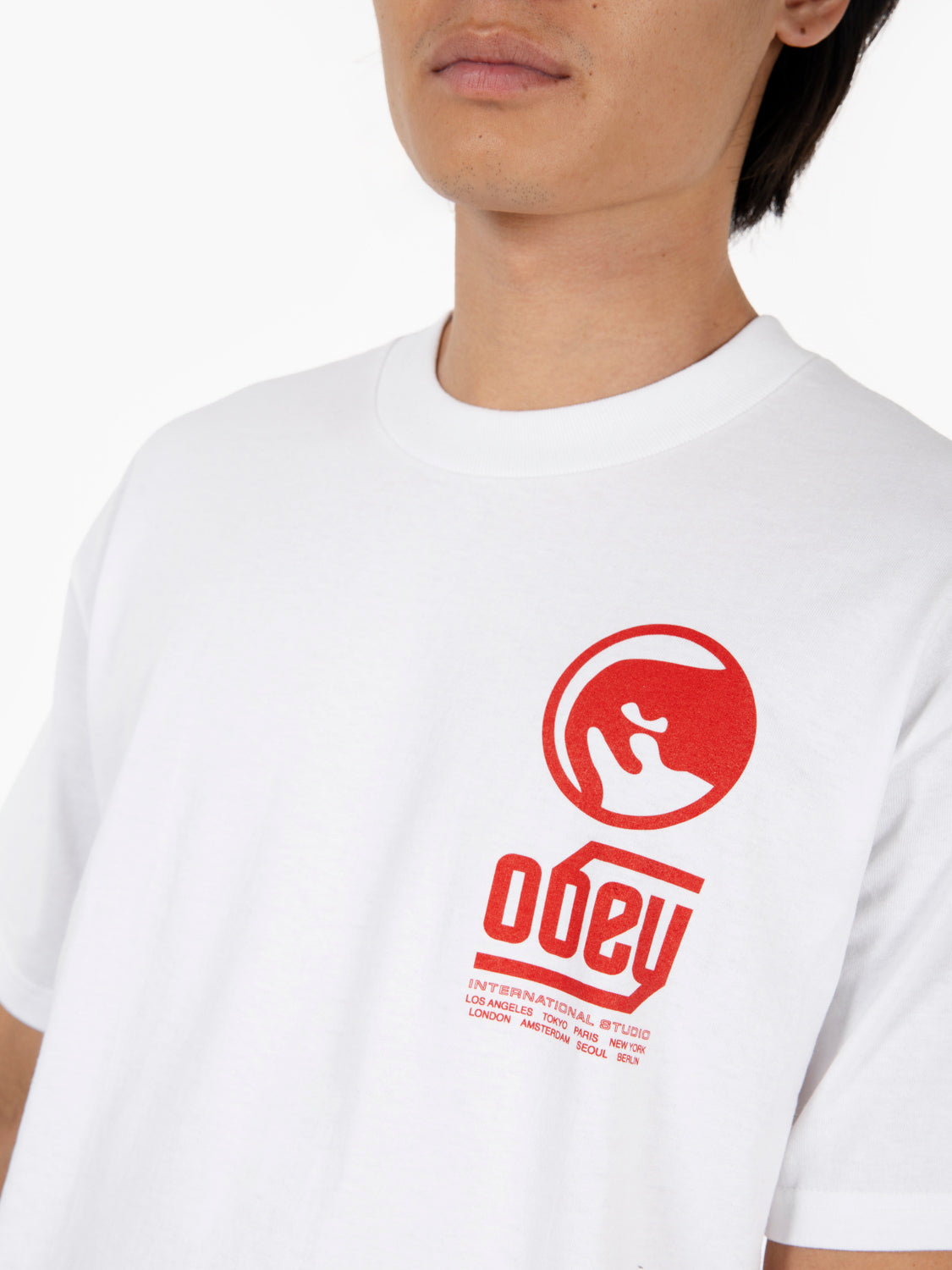 S/S Trademark tee white