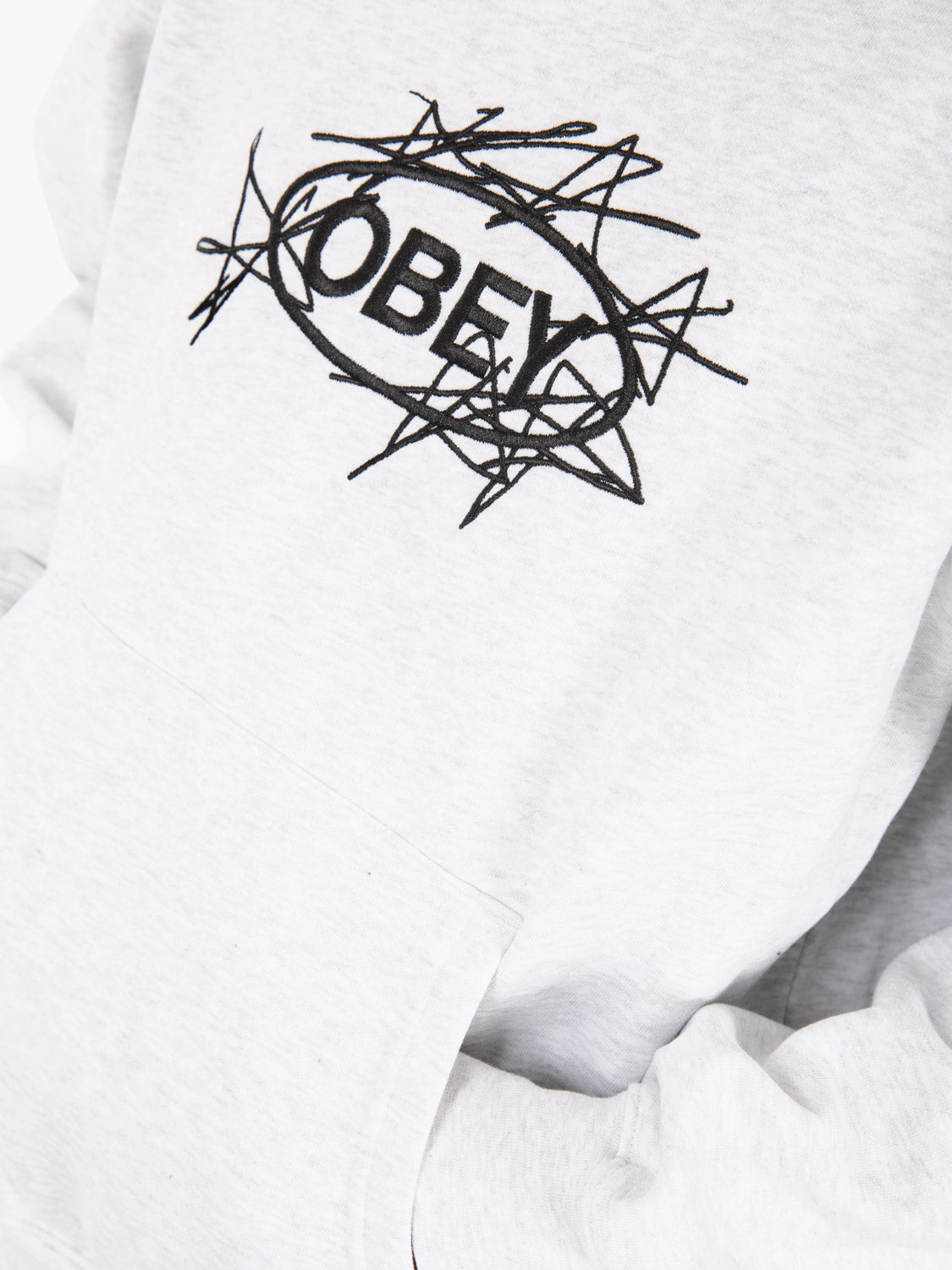 Stars Hood Fleece ash grey