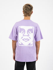 OBEY - T-shirt Bold Icon Heavyweight tee digital lavender