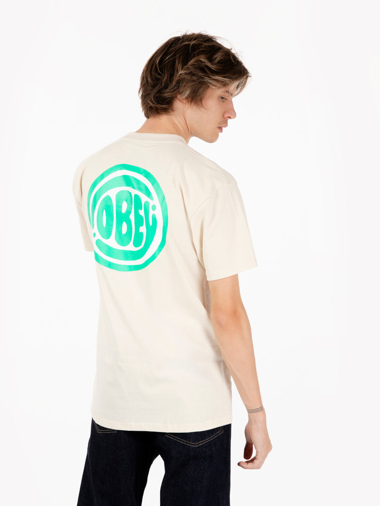 OBEY - T-shirt Bubble tee cream