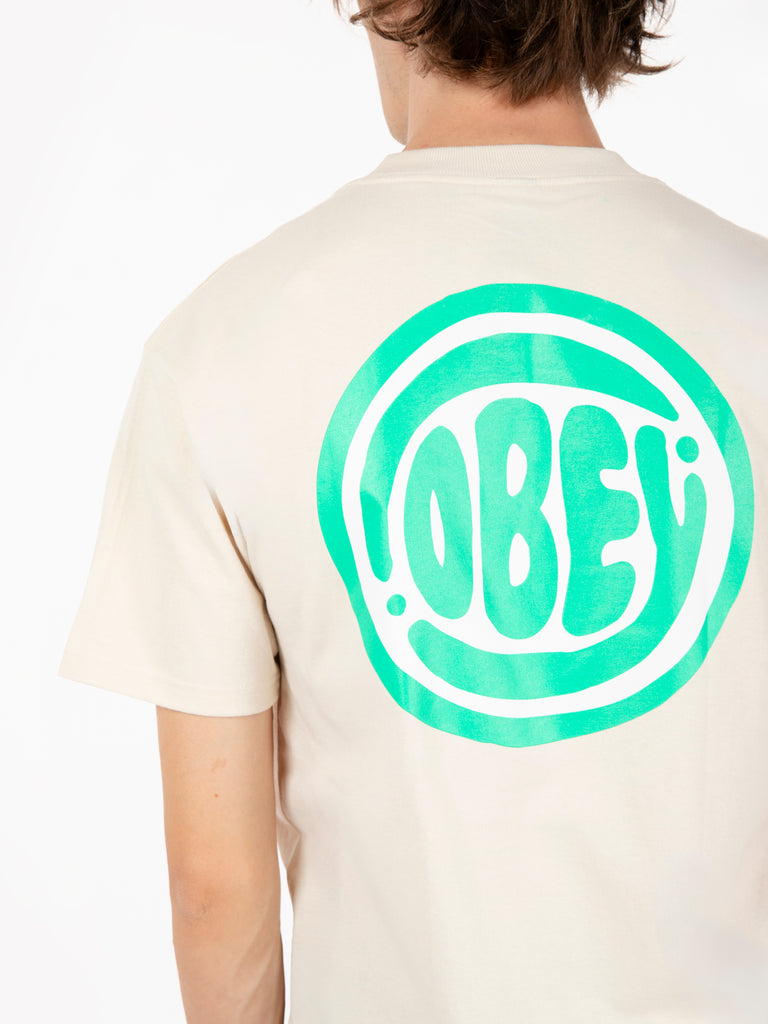 OBEY - T-shirt Bubble tee cream