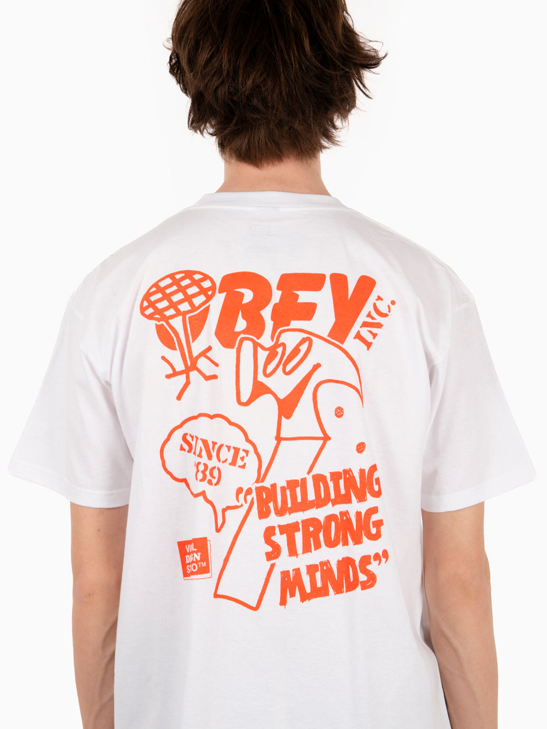 T-shirt "Building strong minds" white