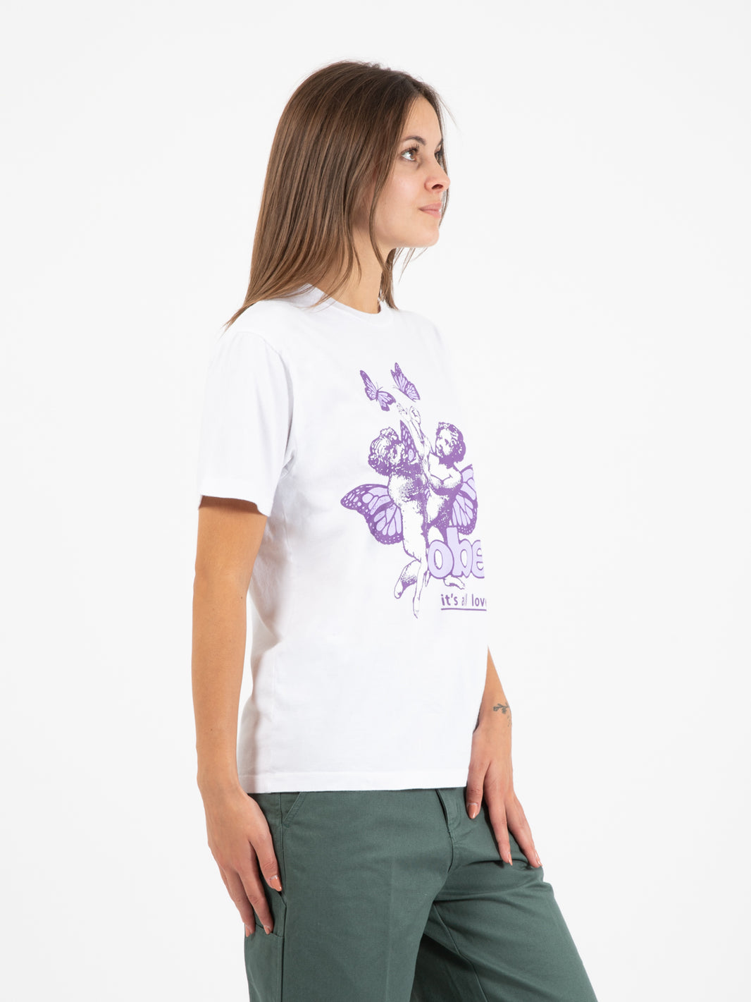 T-shirt Cherubs Its All Love pigment choice box tee white