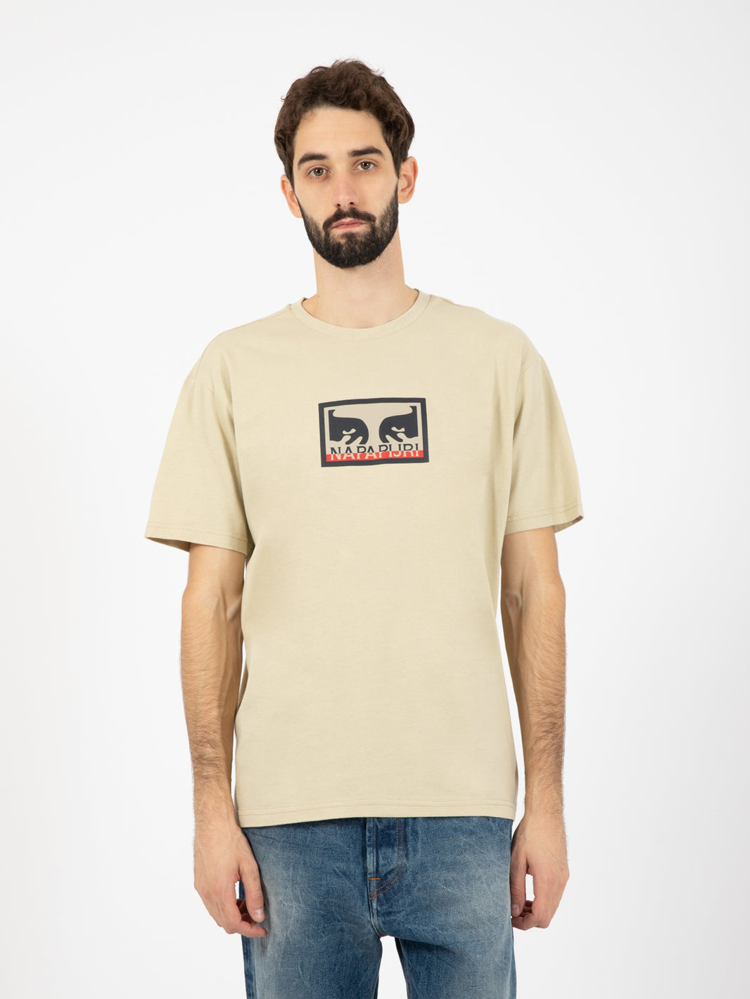 Cream Print T-Shirt