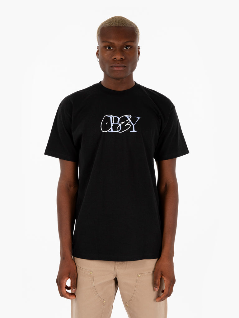 OBEY - T-shirt doodle black