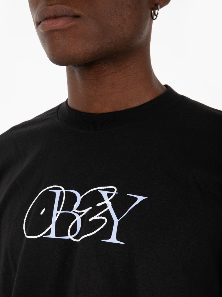 OBEY - T-shirt doodle black