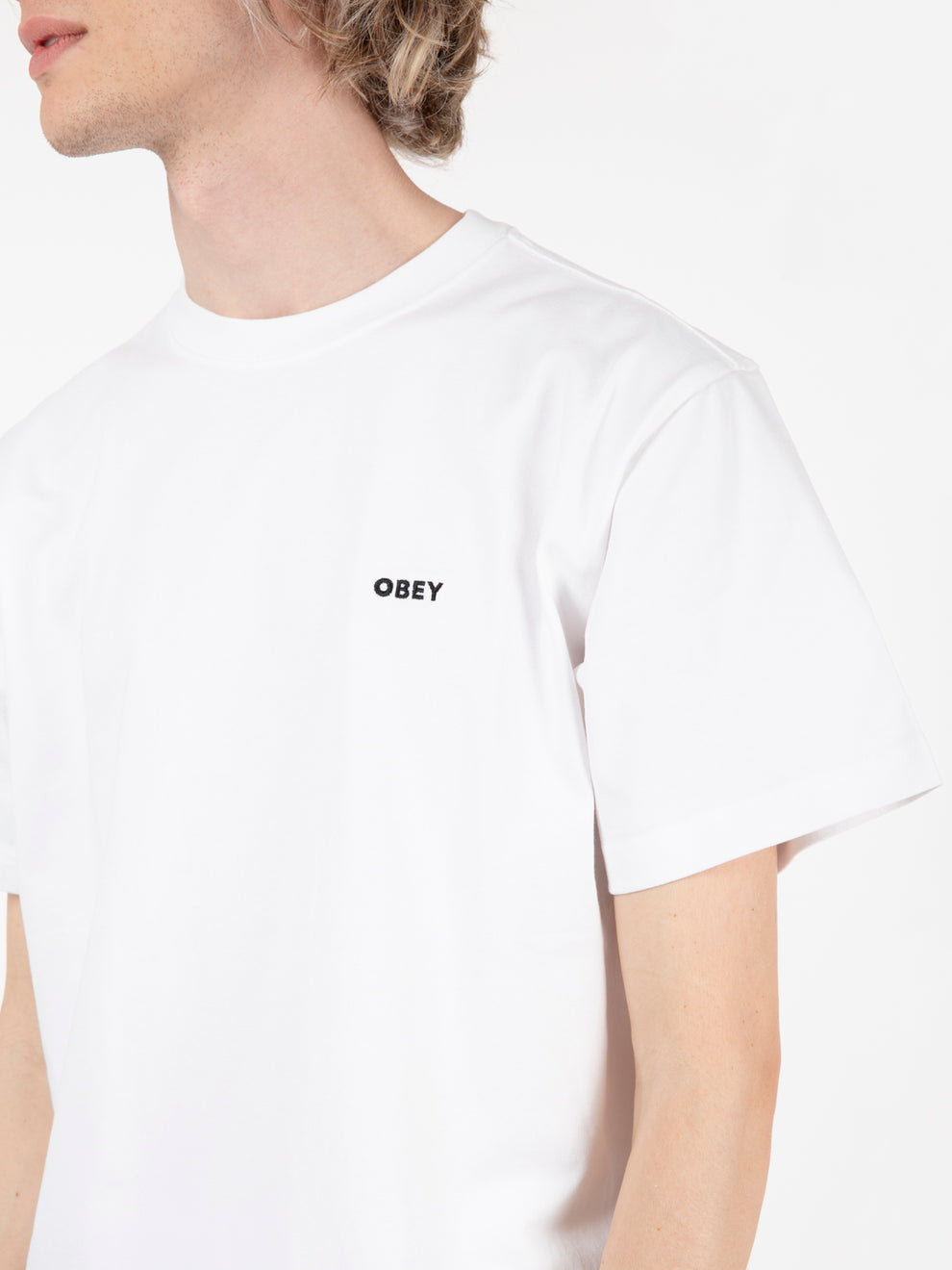 Established Works bold white t-shirt