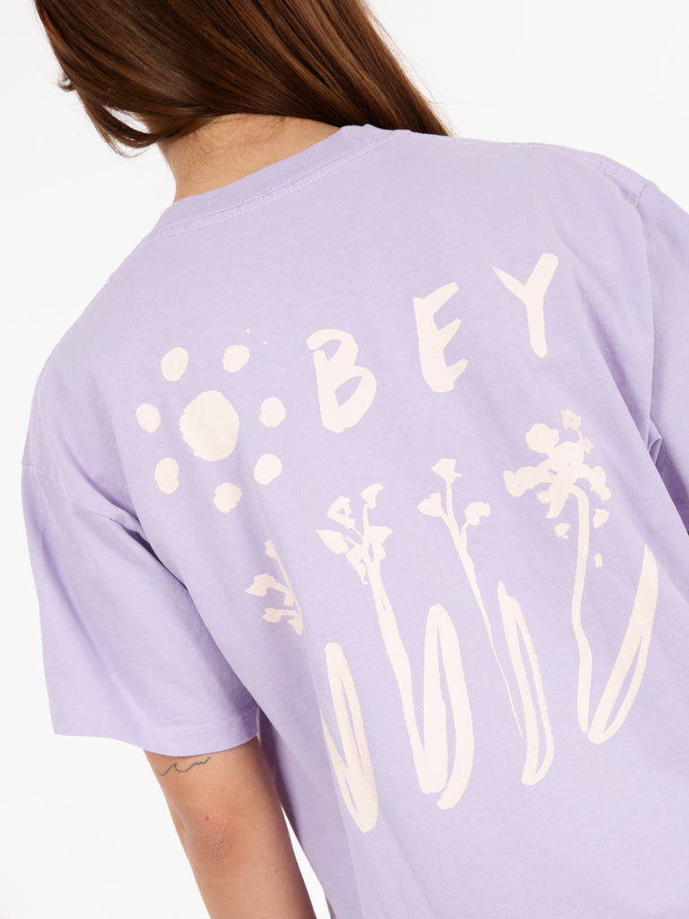 OBEY - T-shirt Flower Raegan orchid petal