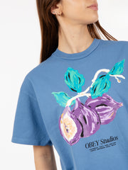 OBEY - T-shirt Food For Your Mind raegan coronet blue