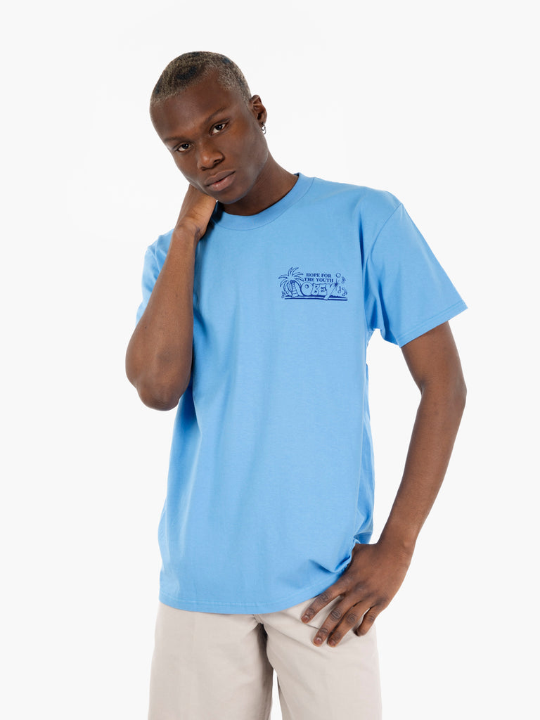 OBEY - T-shirt Hope For The Youth azure blue