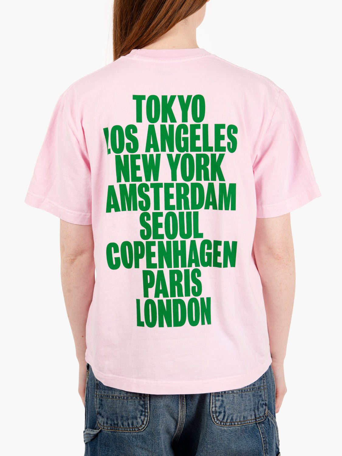T-shirt international cities pink