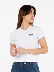 OBEY - T-shirt Kaylin visual studios white