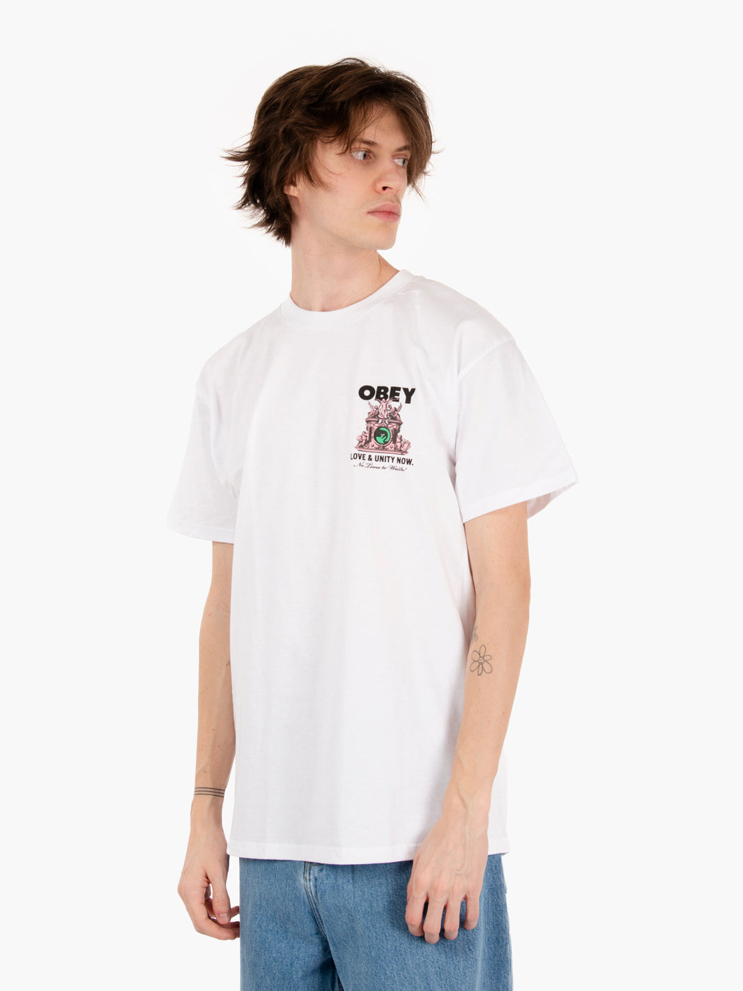 T-shirt "Love & Unity Now" white