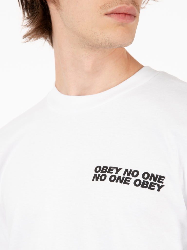 OBEY - T-shirt No one tee white