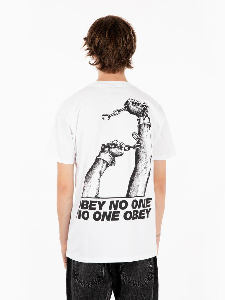 OBEY - T-shirt No one tee white