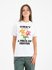 OBEY - T-shirt Piece Of Heaven Pigment Choice box tee white