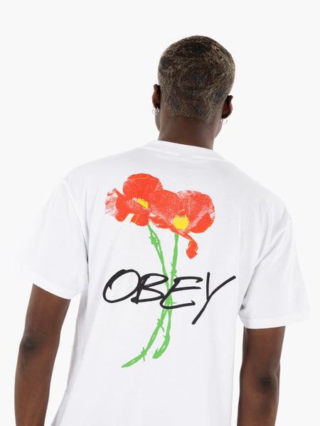 T-shirt Poppies white