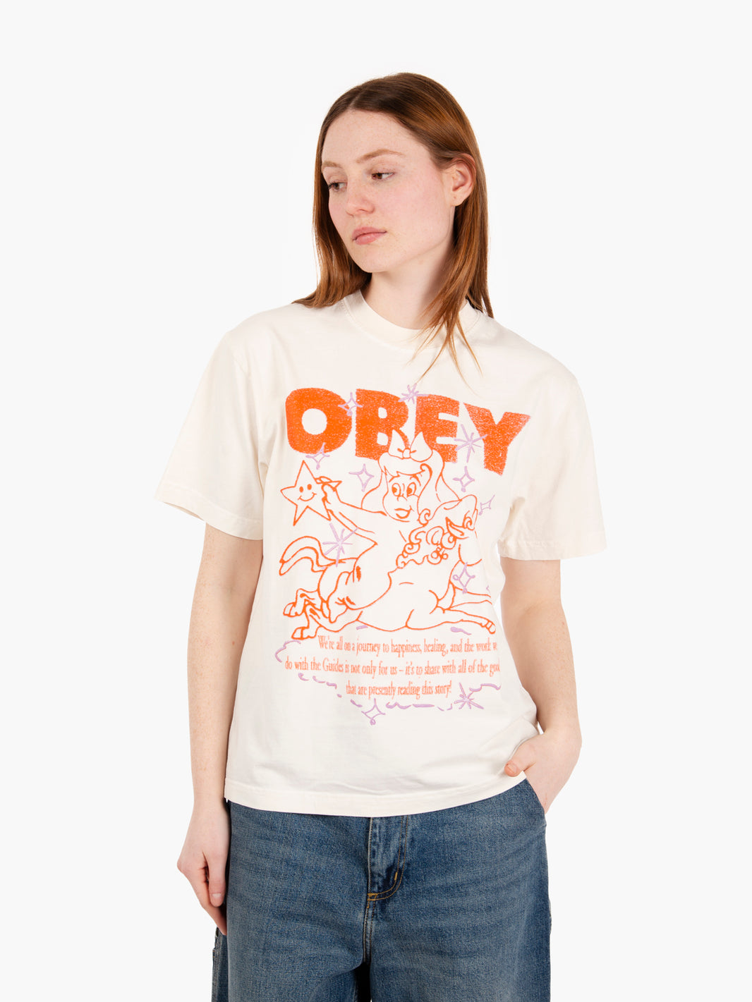 T-shirt "Spirit Guide" Pigment Unbleached