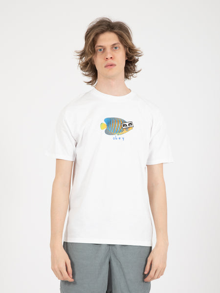 T-shirt tropical fish classic white