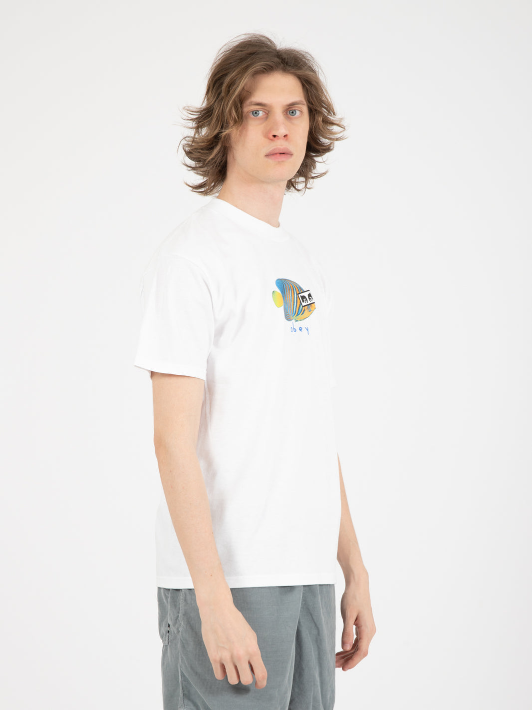 T-shirt tropical fish classic white
